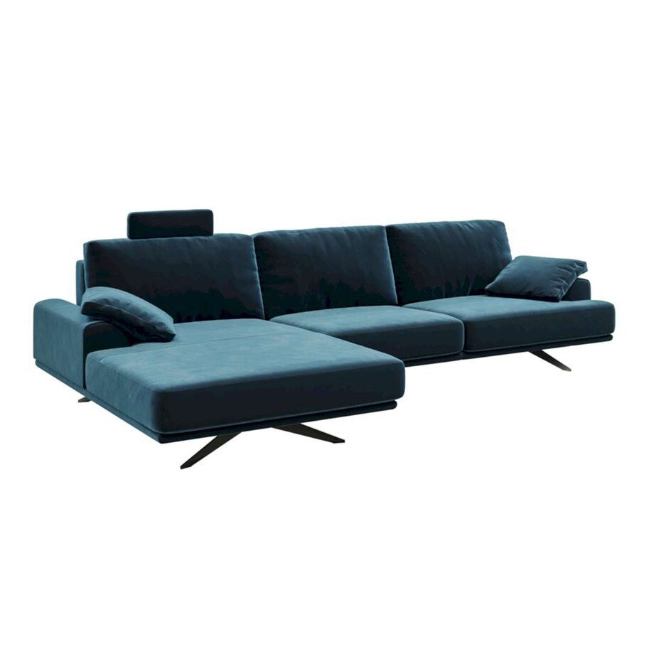 Sofa narożna Prado - ciemnogranatowa