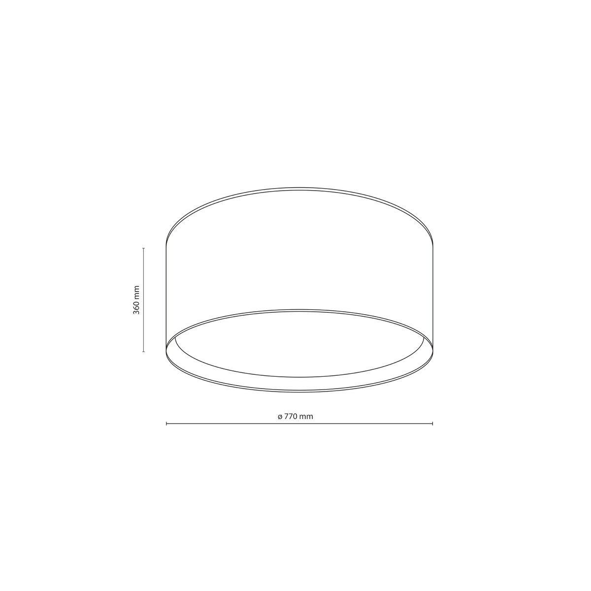 Lampa sufitowa TK Lighting LARGO LINEN 11699, nowoczesna, elegancka