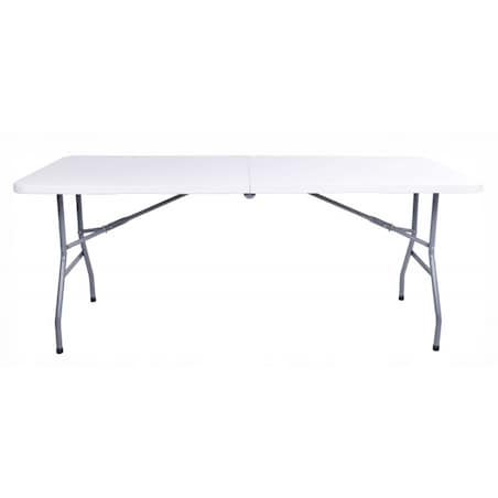 Składany stół cateringowy, turystyczny, do ogrodu 70 x 180 cm biały SC02