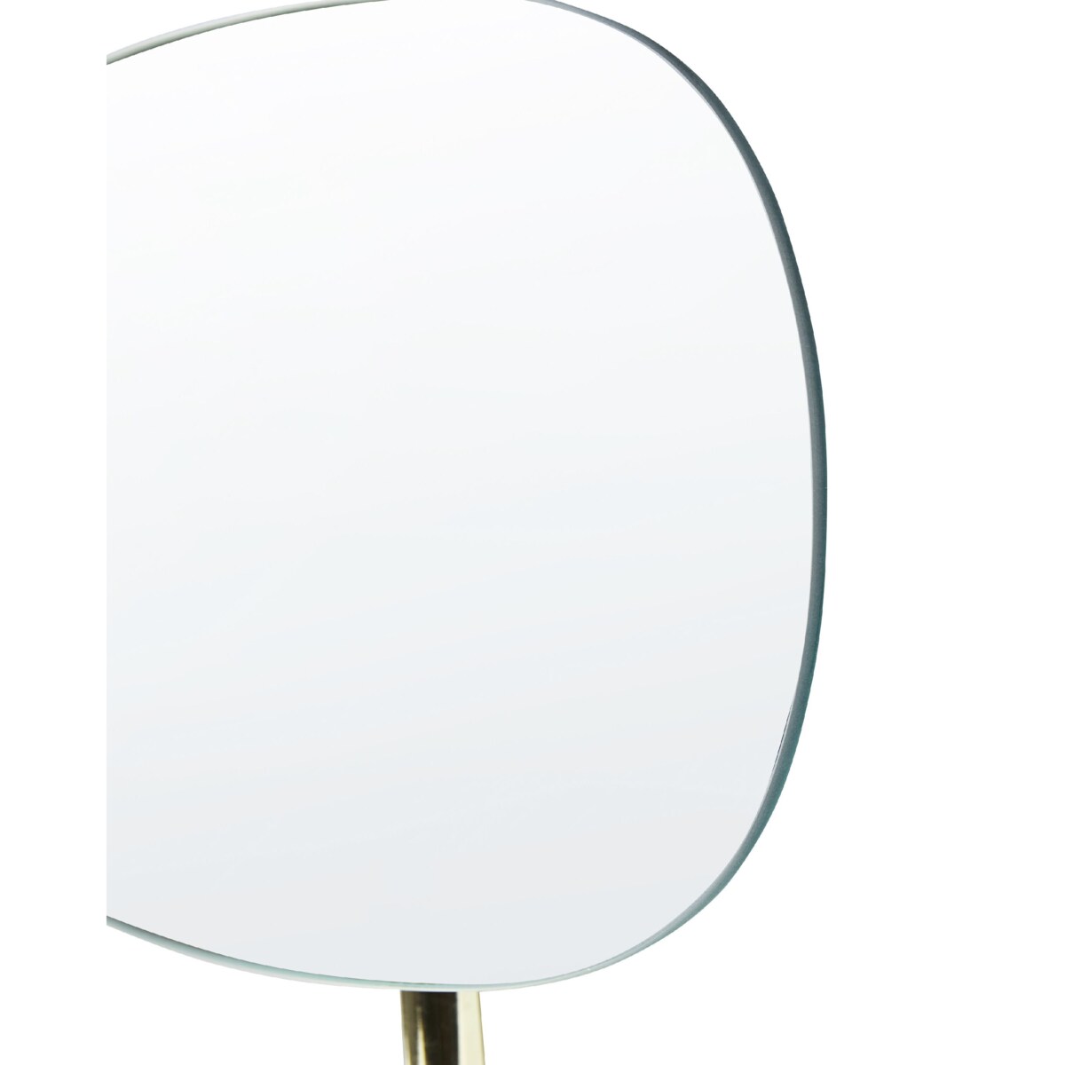 Lusterko kosmetyczne 20 x 14 cm złote CHARENTE