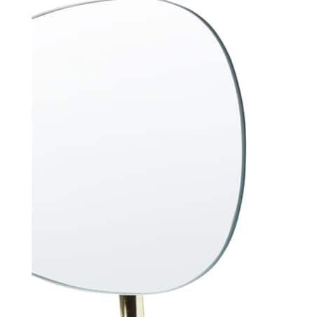 Lusterko kosmetyczne 20 x 14 cm złote CHARENTE