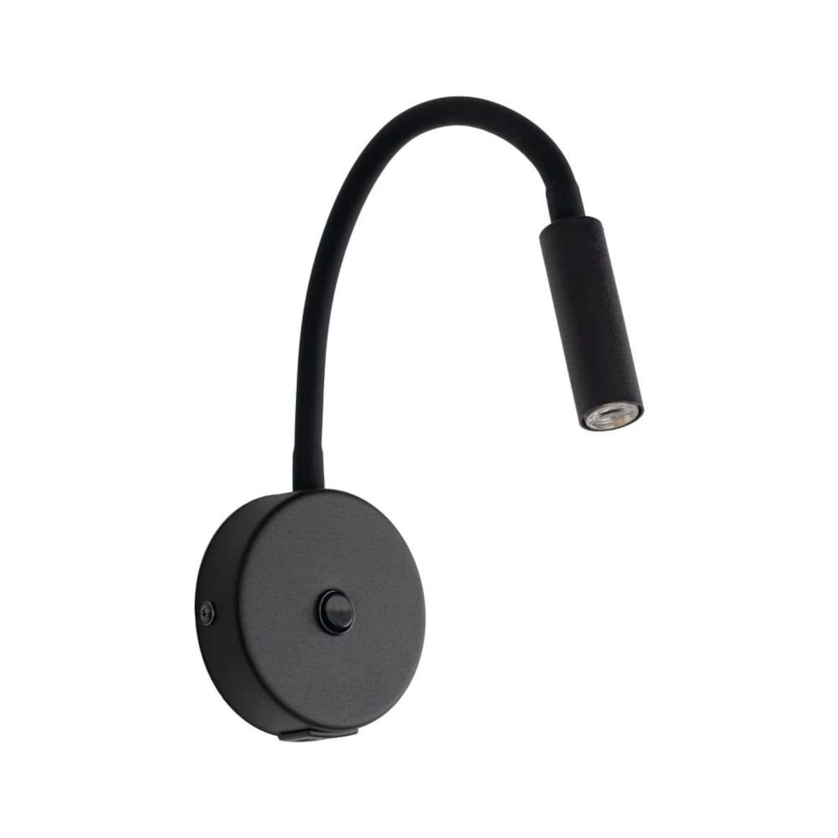 Kinkiet na wysięgniku TK Lighting Lagos Black z USB i włącznikiem, regulowany, czarny, G9