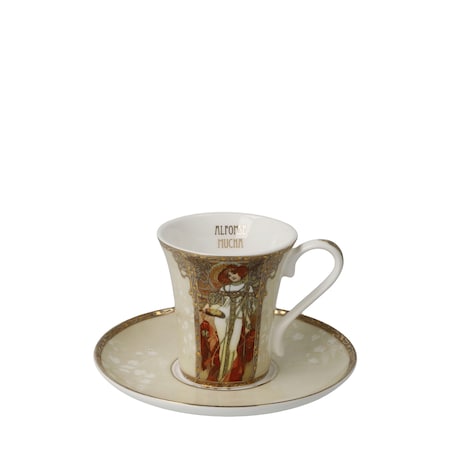 A. Mucha - Jesień / Zima - Filiżanka espresso - Goebel