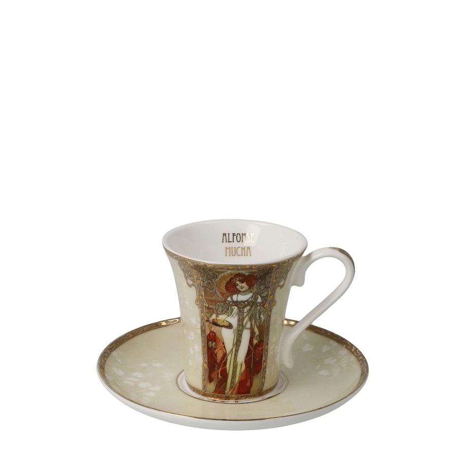 A. Mucha - Jesień / Zima - Filiżanka espresso - Goebel