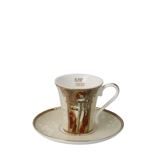 A. Mucha - Jesień / Zima - Filiżanka espresso - Goebel