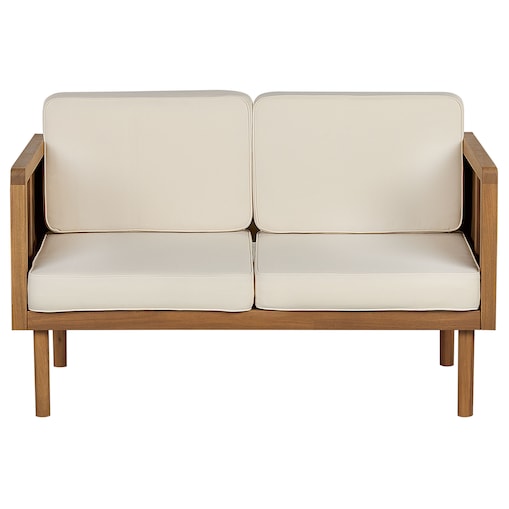 Sofa ogrodowa dla 2 osób BARATTI Drewno akacjowe Brązowy