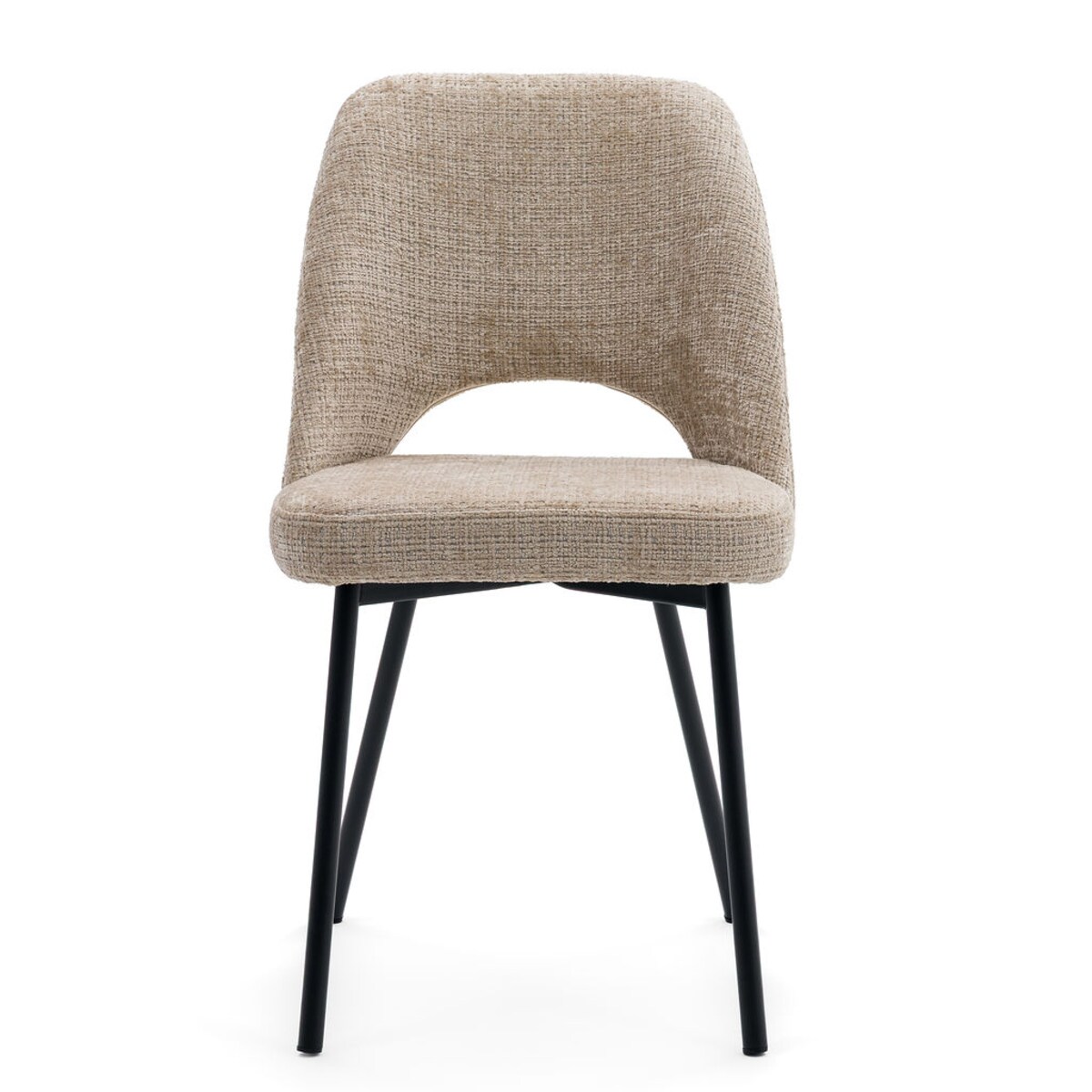 Krzesło tapicerowane MILO ciemny beż do salonu jadalni kuchni