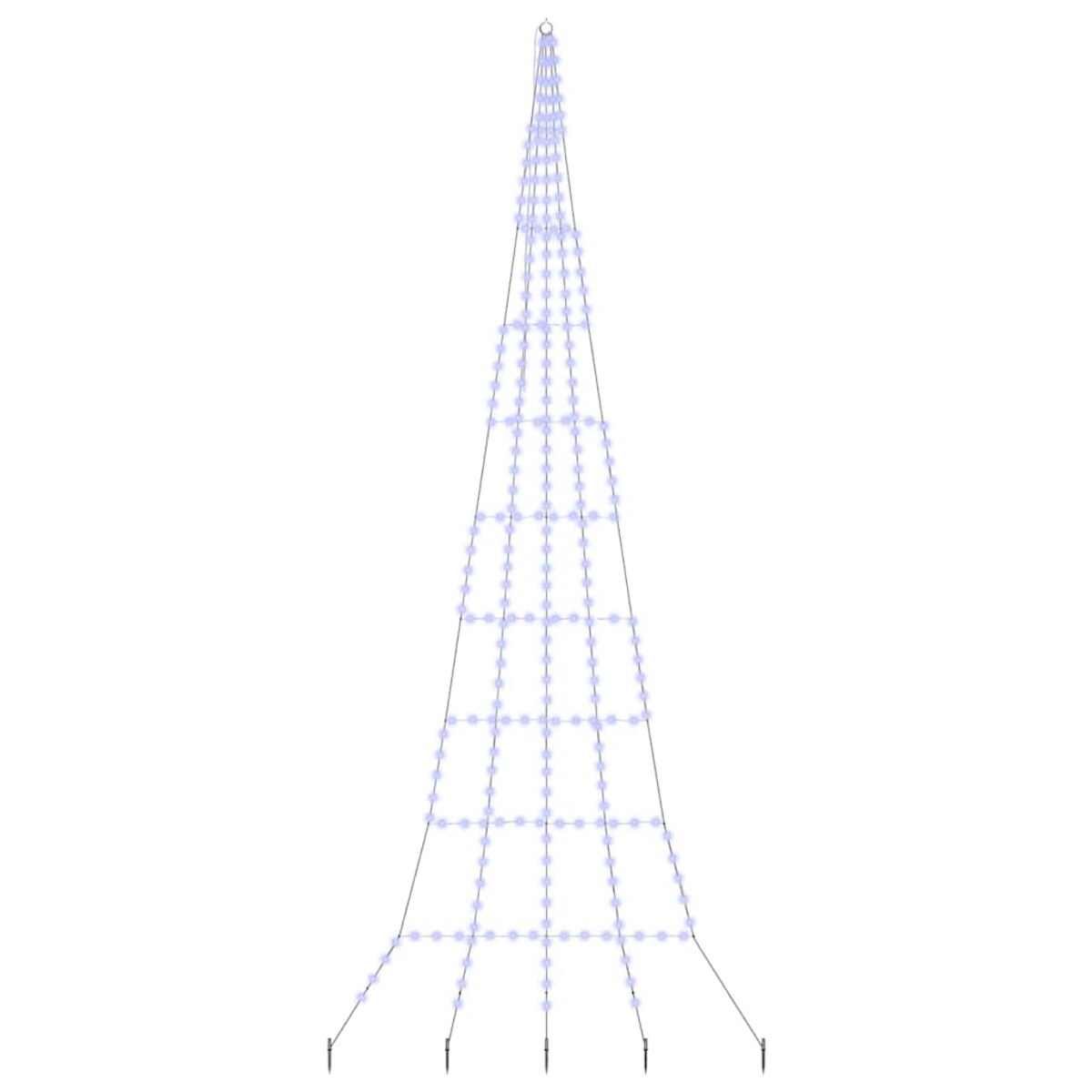 vidaXL Ledowa Choinka Bożonarodzeniowa z Kolcami do Ziemi Niebieski
