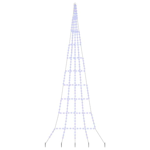 vidaXL Ledowa Choinka Bożonarodzeniowa z Kolcami do Ziemi Niebieski