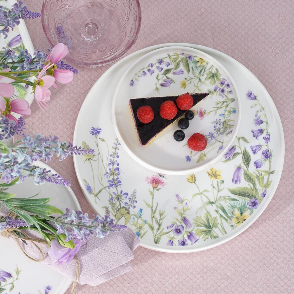 VILLA ITALIA Talerzyk deserowy 15 cm porcelanowy VIOLA