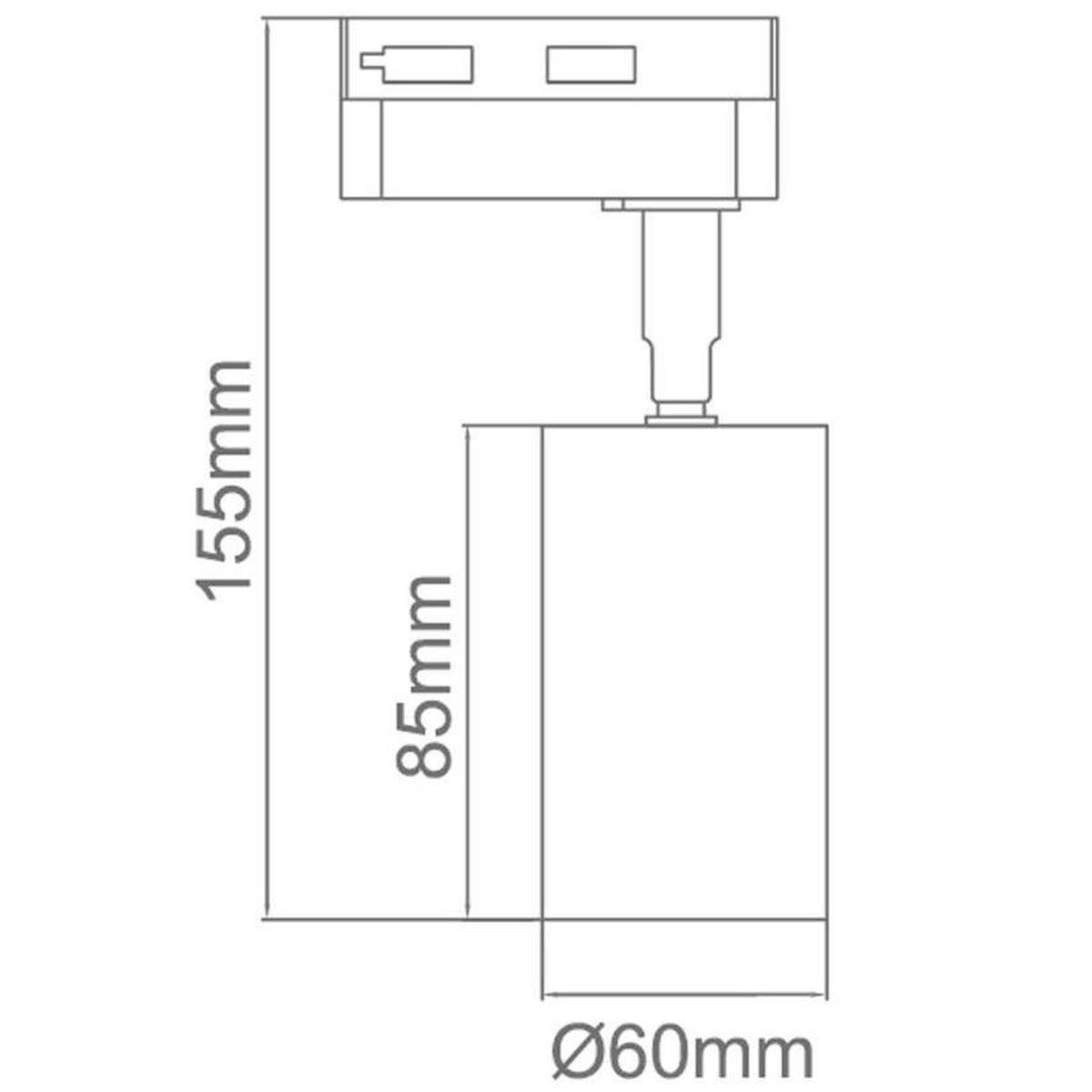 LAMPA sufitowa Kika Track Gold WH Orlicki Design metalowa OPRAWA do systemu szynowego 1-fazowego złota biała