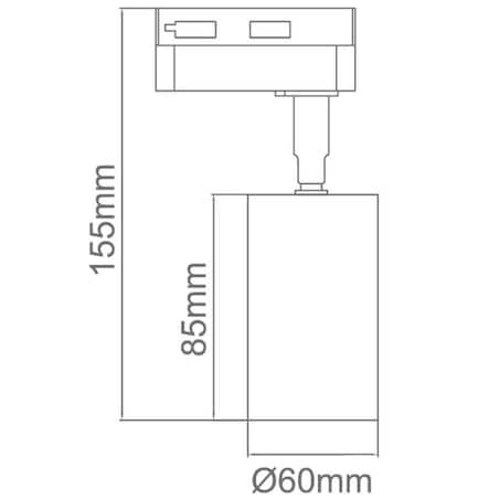 LAMPA sufitowa Kika Track Gold WH Orlicki Design metalowa OPRAWA do systemu szynowego 1-fazowego złota biała