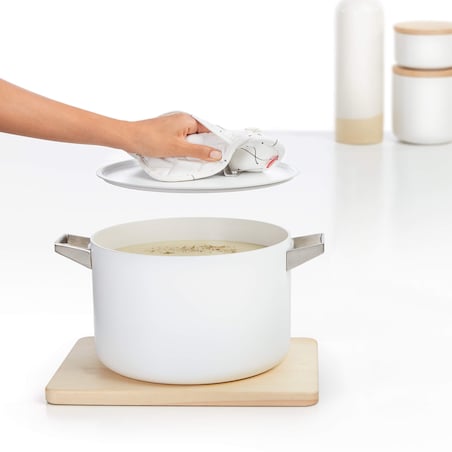 Łapka do garnków Rayen - 21 x 21 cm, Biały