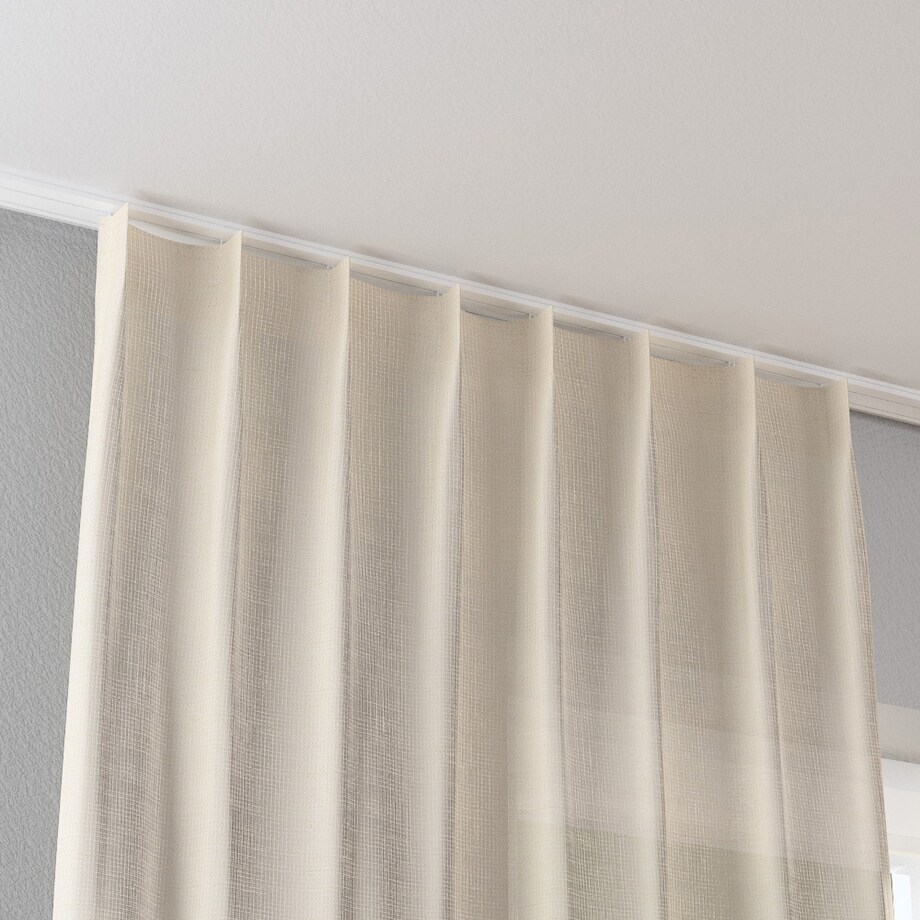 Zasłona na haczykach flex pojedynczych 130x245 ecru