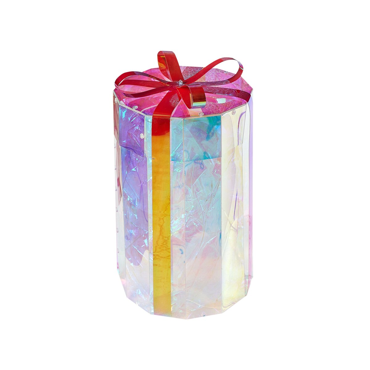 Zestaw 3 dekoracji ogrodowych LED prezenty świąteczne 30 cm wielokolorowy GRIMSEY