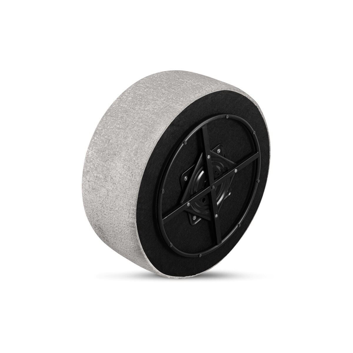 KONSIMO RAGGI Puf obrotowy popielaty