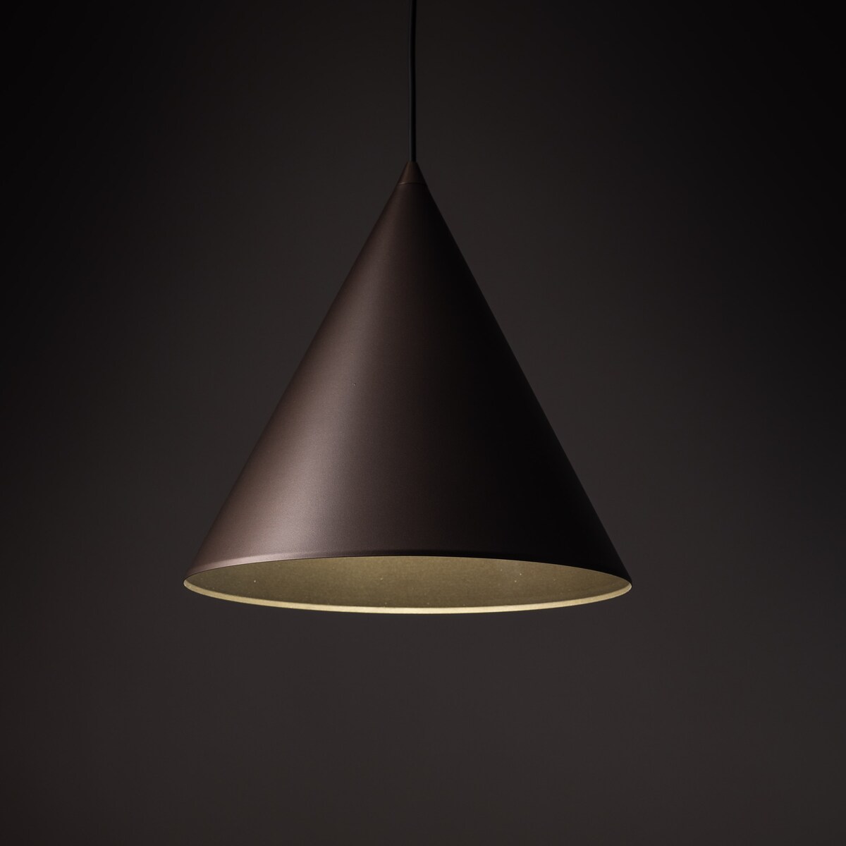 Lampa wisząca TK Lighting CONO BROWN 10038 brązowa metalowa E27 32 cm do salonu i jadalni