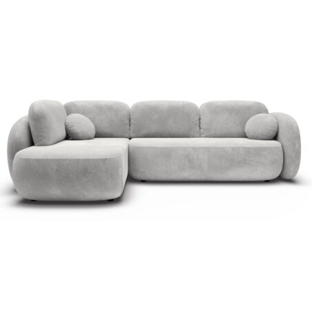 Nowoczesny Narożnik rozkładany OLIVIO II, lewy, szary