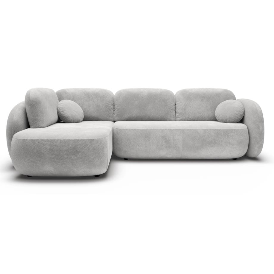 Nowoczesny Narożnik rozkładany OLIVIO II, lewy, szary