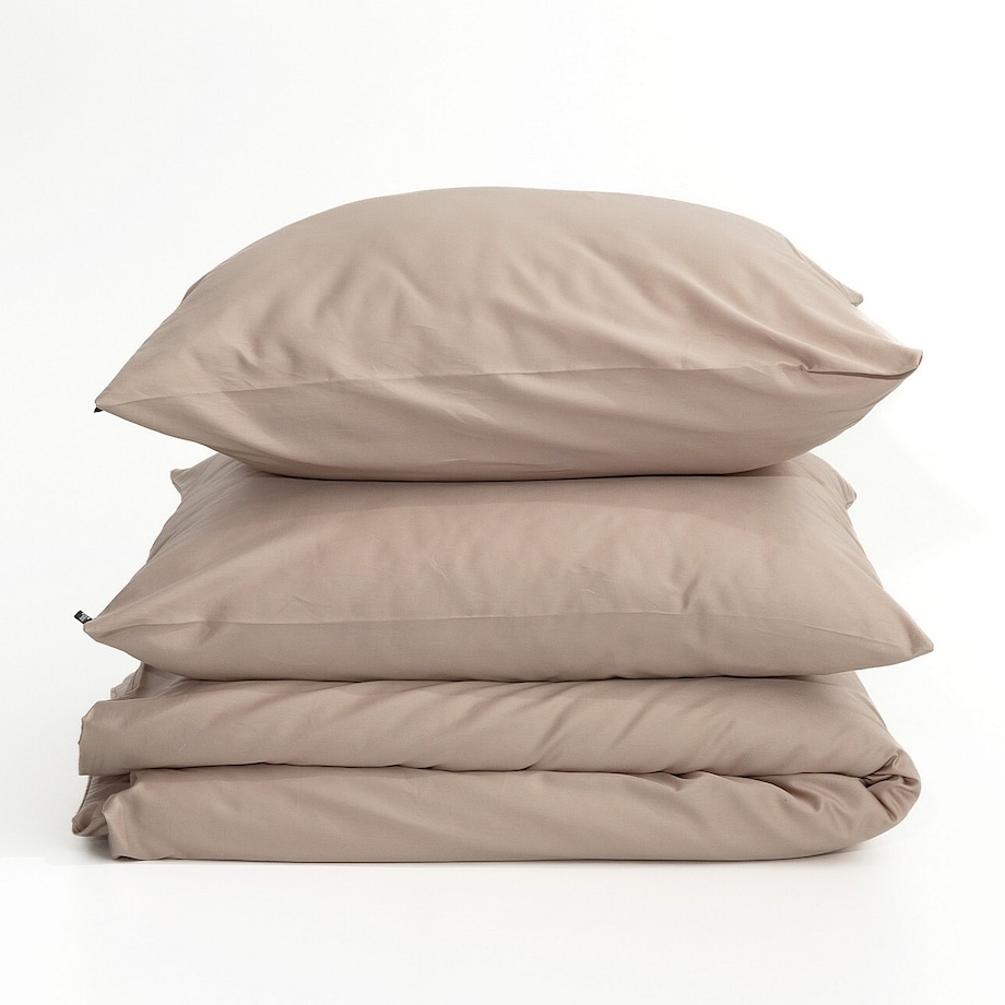 Pościel z satyny bawełnianej Rose beige 220x200 cm, 220x200 cm