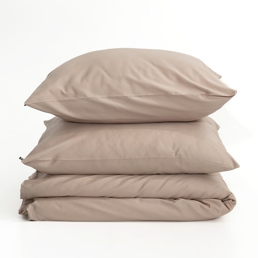 Pościel z satyny bawełnianej Rose beige 220x200 cm, 220x200 cm