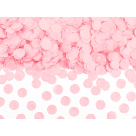 Konfetti Kółka, jasny różowy, 15g