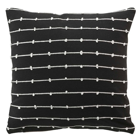 Poduszka dekoracyjna LINECHIC, bawełna z recyklingu, 45 x 45 cm