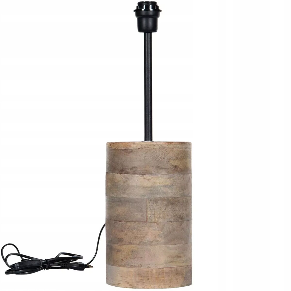 LAMPA BOHO STOŁOWA BIURKOWA NOCNA E27 naturalna drewniana ozdoba do salonu