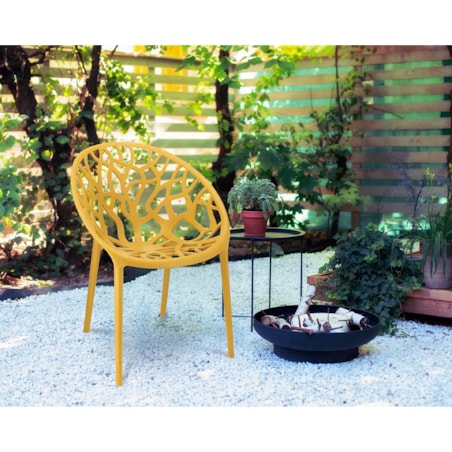 Krzesło ogrodowe plastikowe ALBERO muszatrdowe