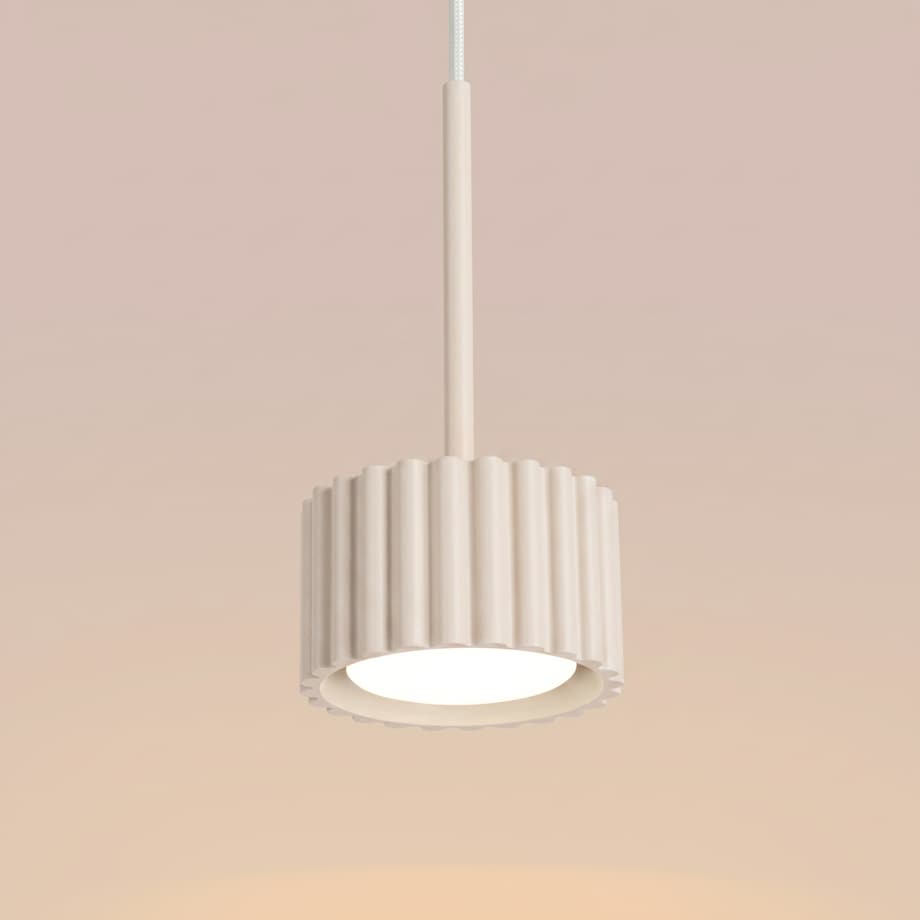 Lampa wisząca AURA 1 beżowa Gx53