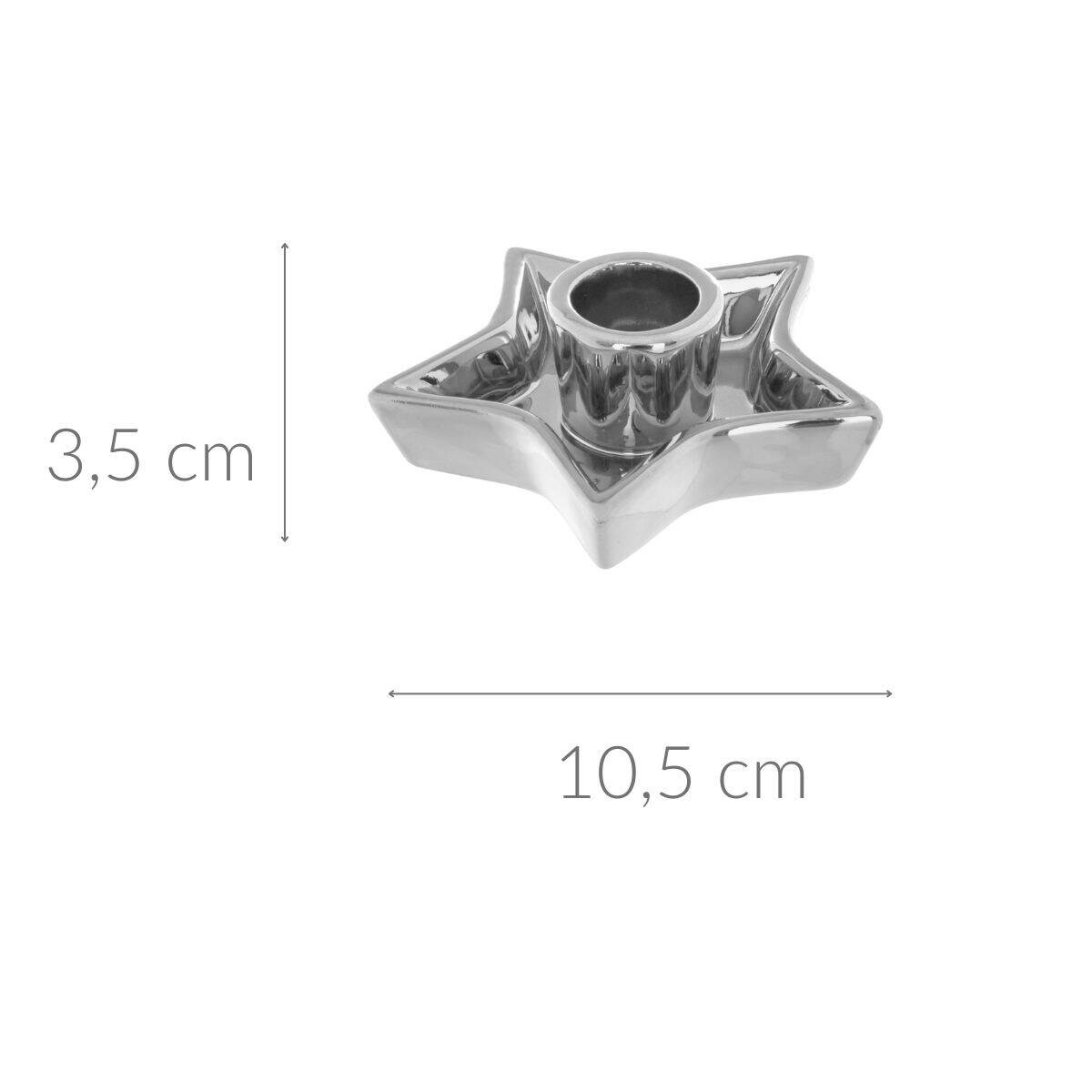 Świecznik świąteczny w kształcie gwiazdy