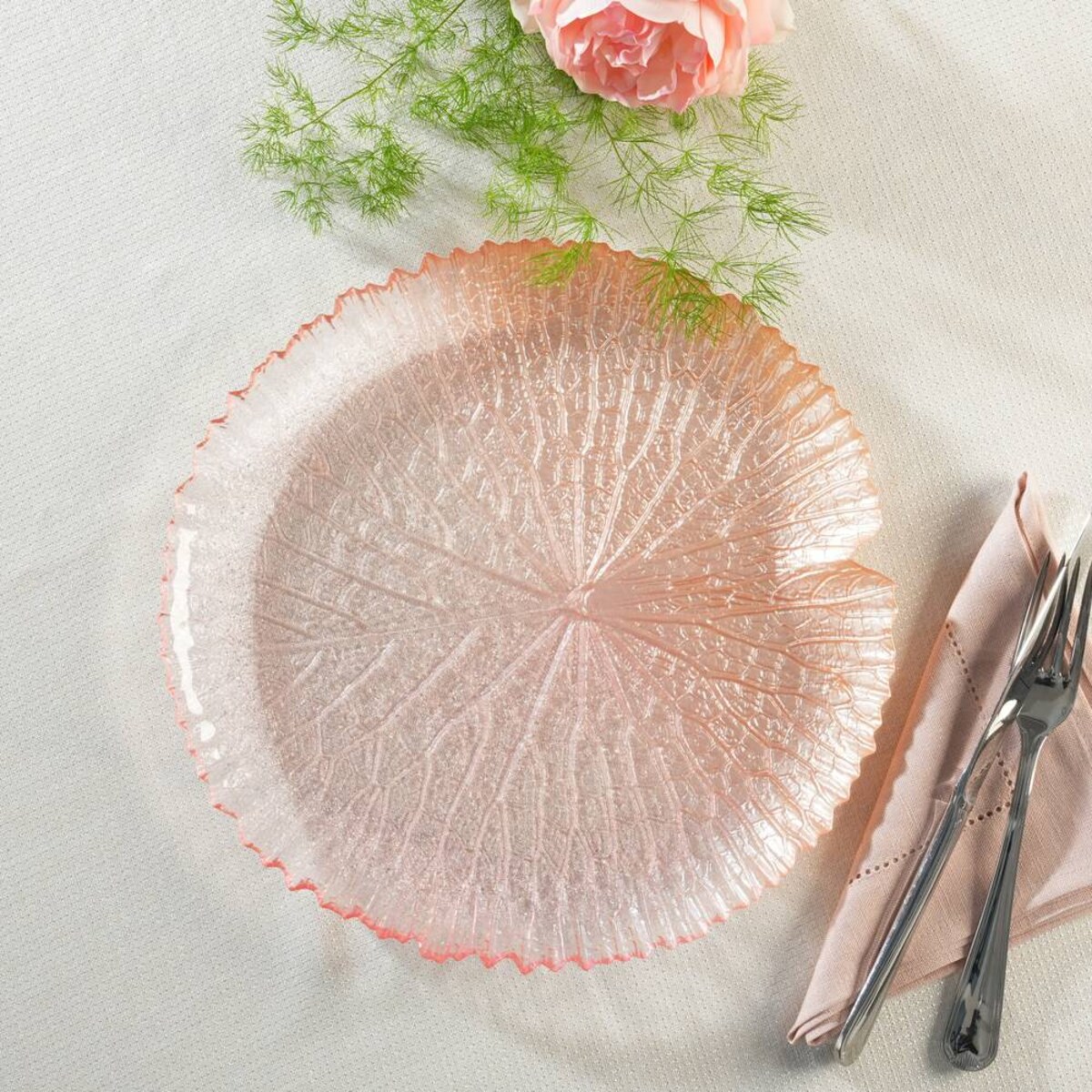 VILLA ITALIA Talerz do ciasta szklany 28 cm AMOROSA