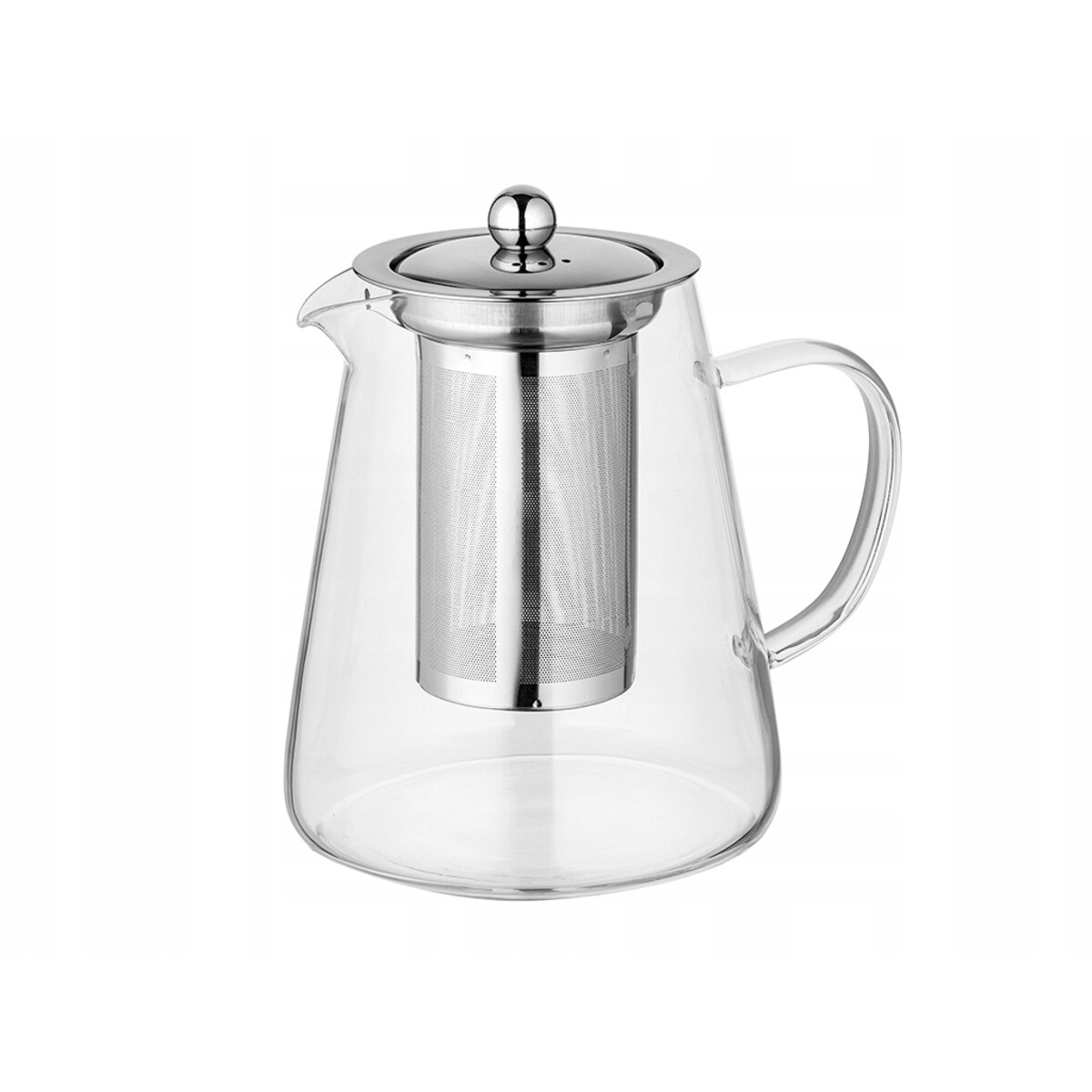 DZBANEK SZKLANY Z ZAPARZACZEM sitko imbryk czajnik na zioła herbatę 1 L box