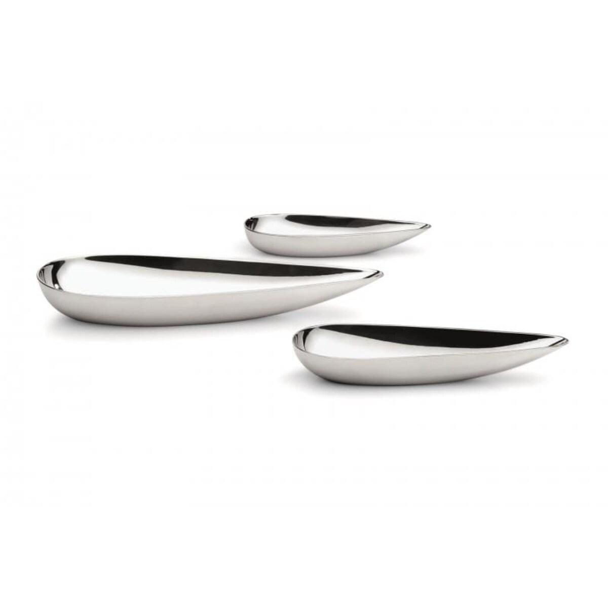 Zestaw 3 miseczek BLOB - stal nierdzewna polerowana