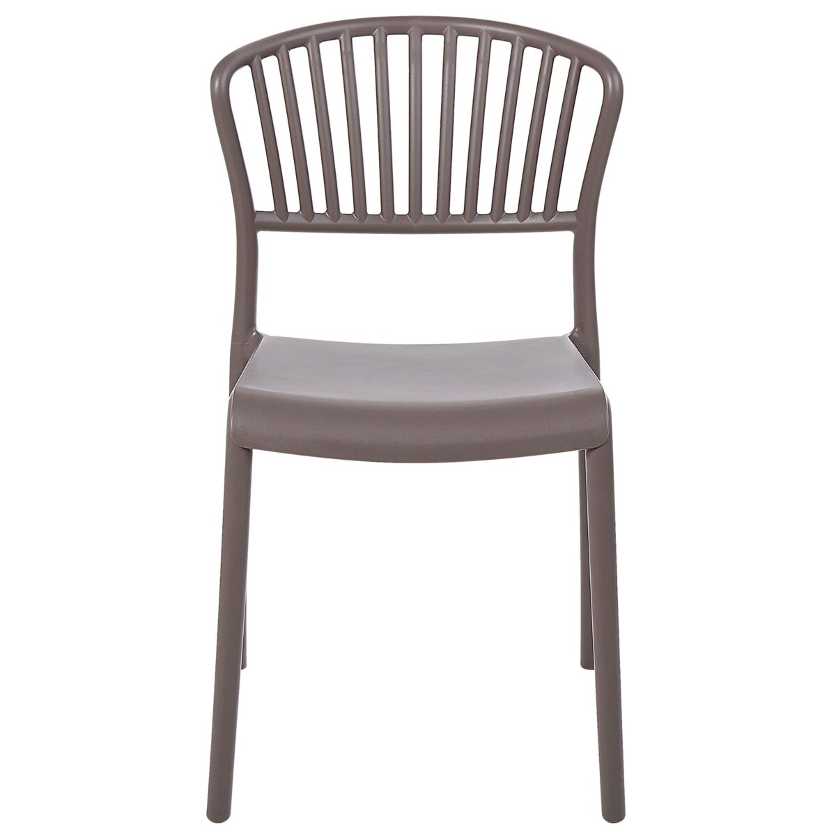 Zestaw 4 krzeseł do jadalni beżowoszary GELA