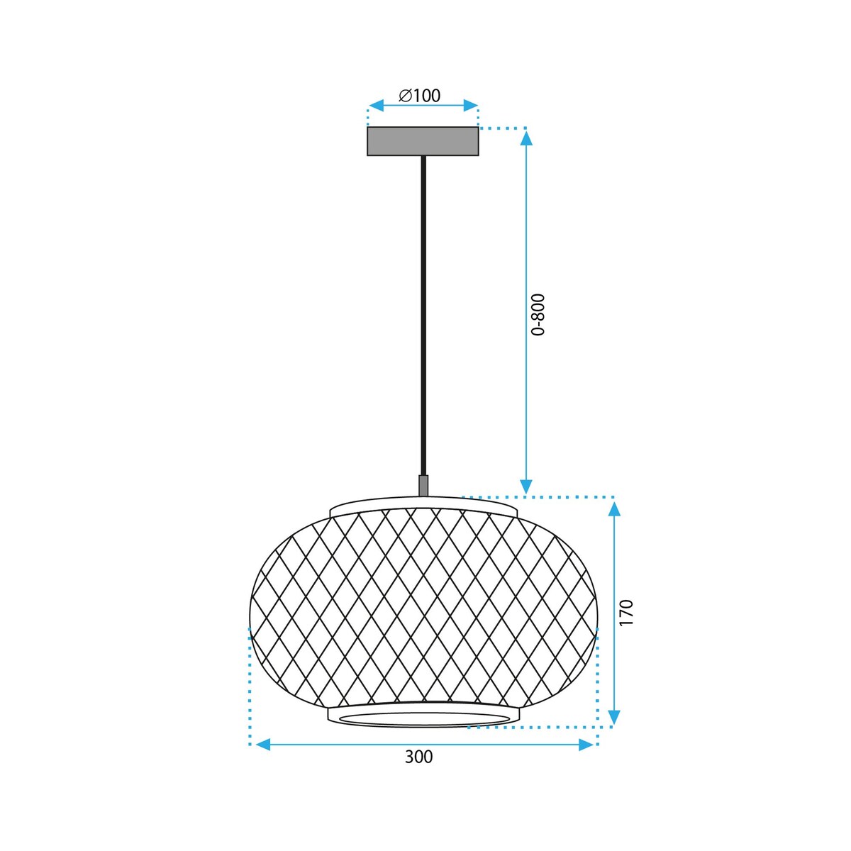 Lampa Wisząca Boho APP1247-1CP