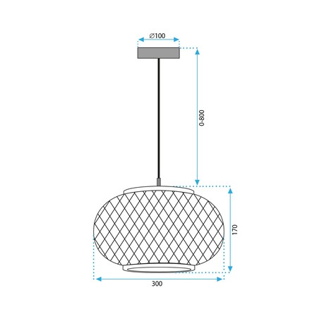 Lampa Wisząca Boho APP1247-1CP