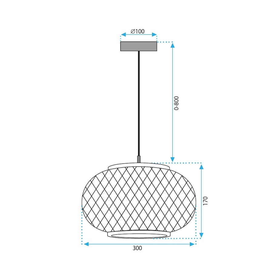 Lampa Wisząca Boho APP1247-1CP