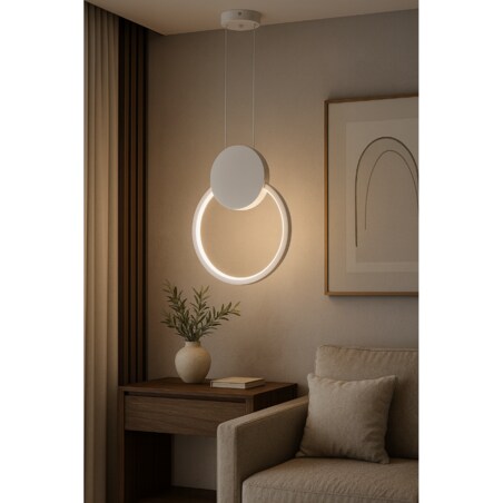 LAMPA WISZĄCA LUMINARIS BIAŁA