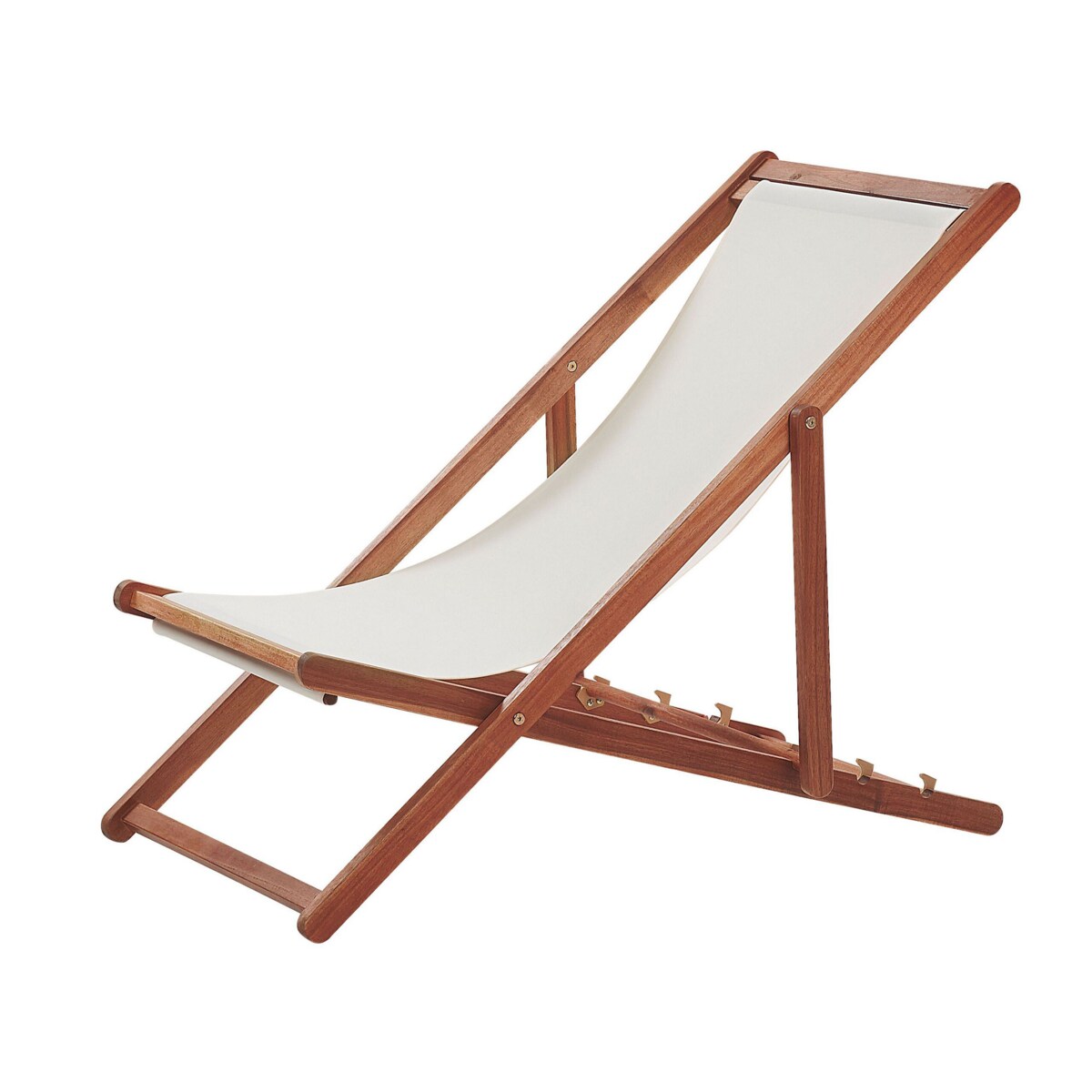 Leżak ogrodowy ciemne drewno akacjowe ANZIO