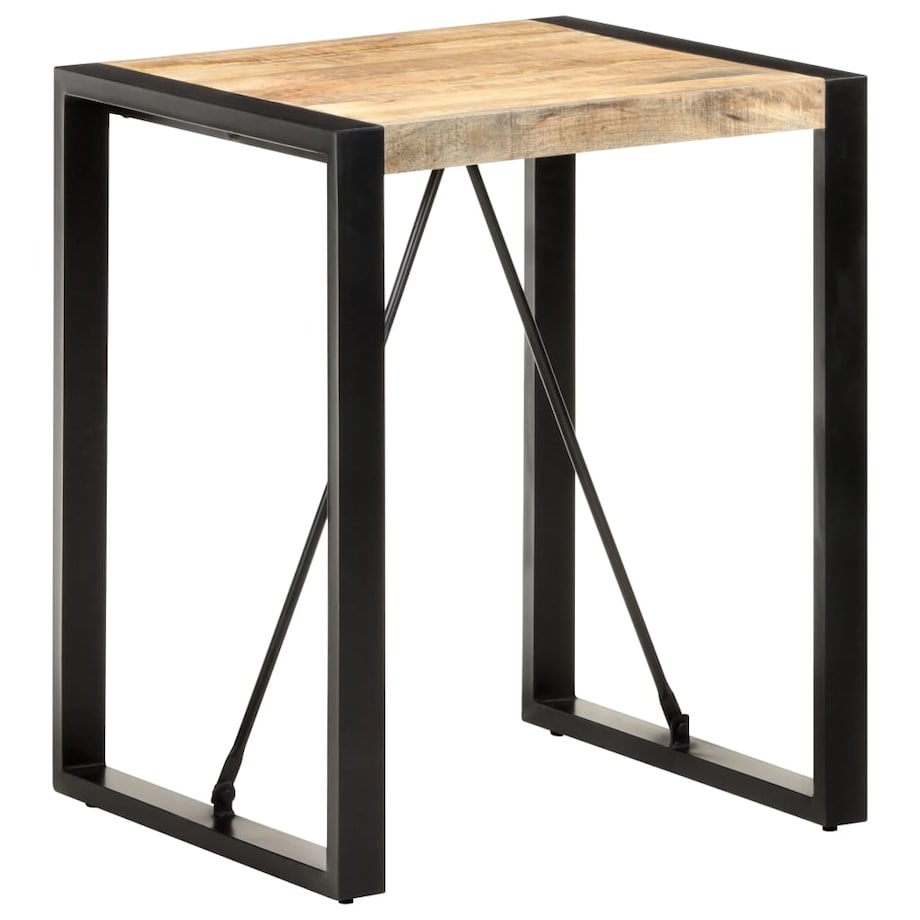 vidaXL Stolik jadalniany, 60x60x75 cm, lite, surowe drewno mango