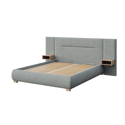 Mesonica Łóżko Fioro, linia szara, 140x200