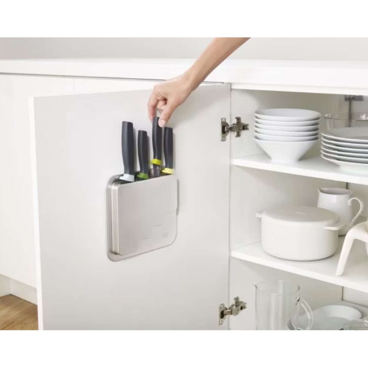 Zestaw noży Elevate w bloku na drzwiczki, 22 x 19 cm, Joseph Joseph