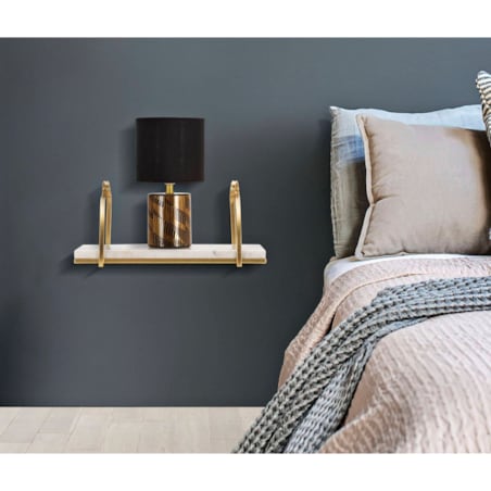 Marmurowa półka ścienna, 40 cm