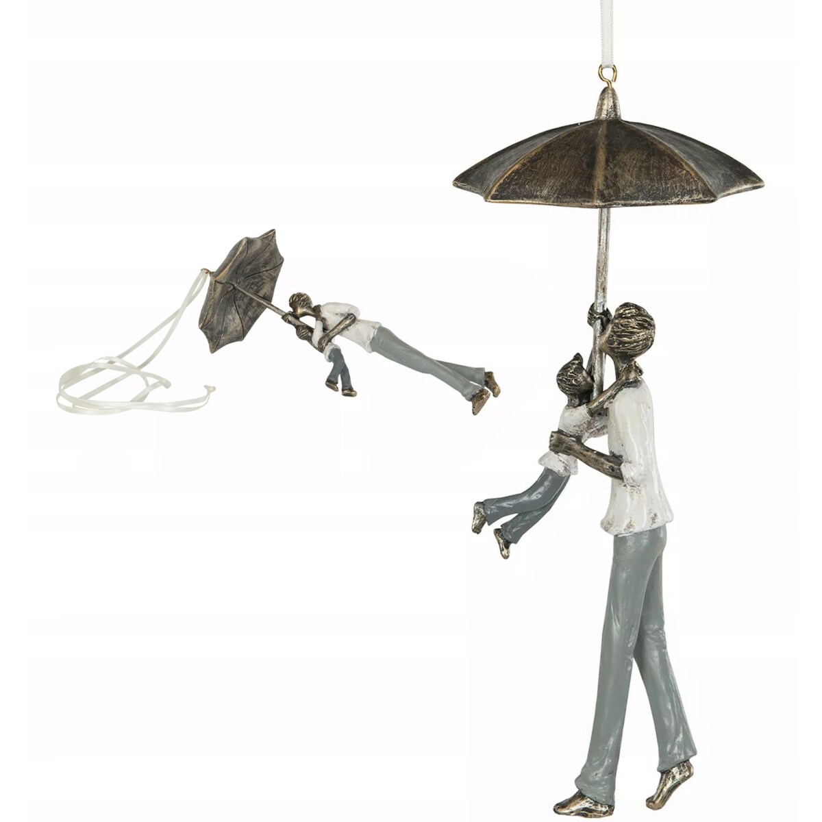 ZAWIESZKA BOMBKA NA DRZEWKO RODZINA TATA DZIECKO parasol 23cm prezent
