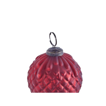 Zestaw 6 bombek szklanych czerwony ARGENTIN