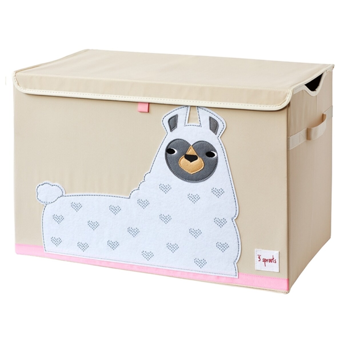 3 Sprouts Pudełko Zamykane Lama White