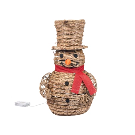 Dekoracja świąteczna LED OLAFSVIK Bałwan 52 cm Naturalny