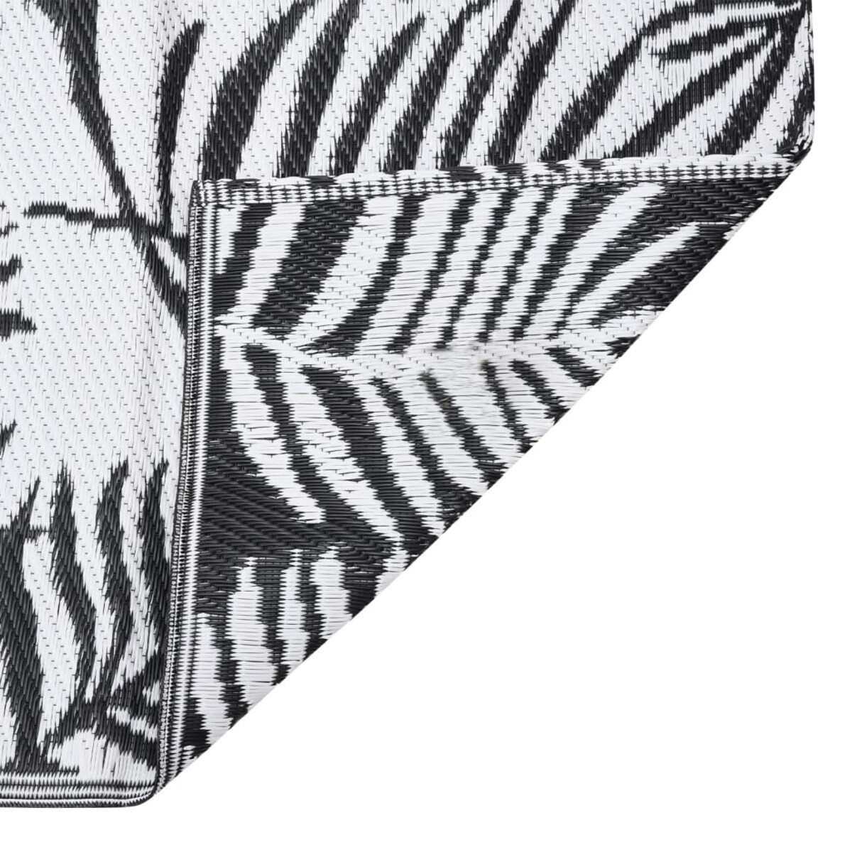 vidaXL Dywan zewnętrzny, ARAKIL czarny, 80 x 250 cm, PP