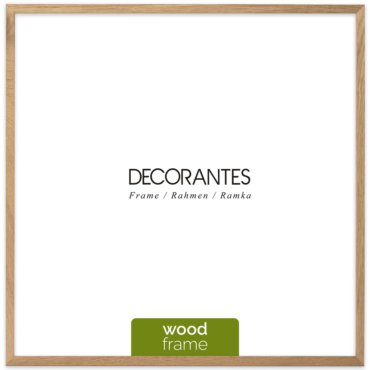 Ramka na zdjęcia 50x50 cm ramka drewniana dębowa naturalna foto ramka z litego drewna dębowego kwadratowa OAK FRAMAI